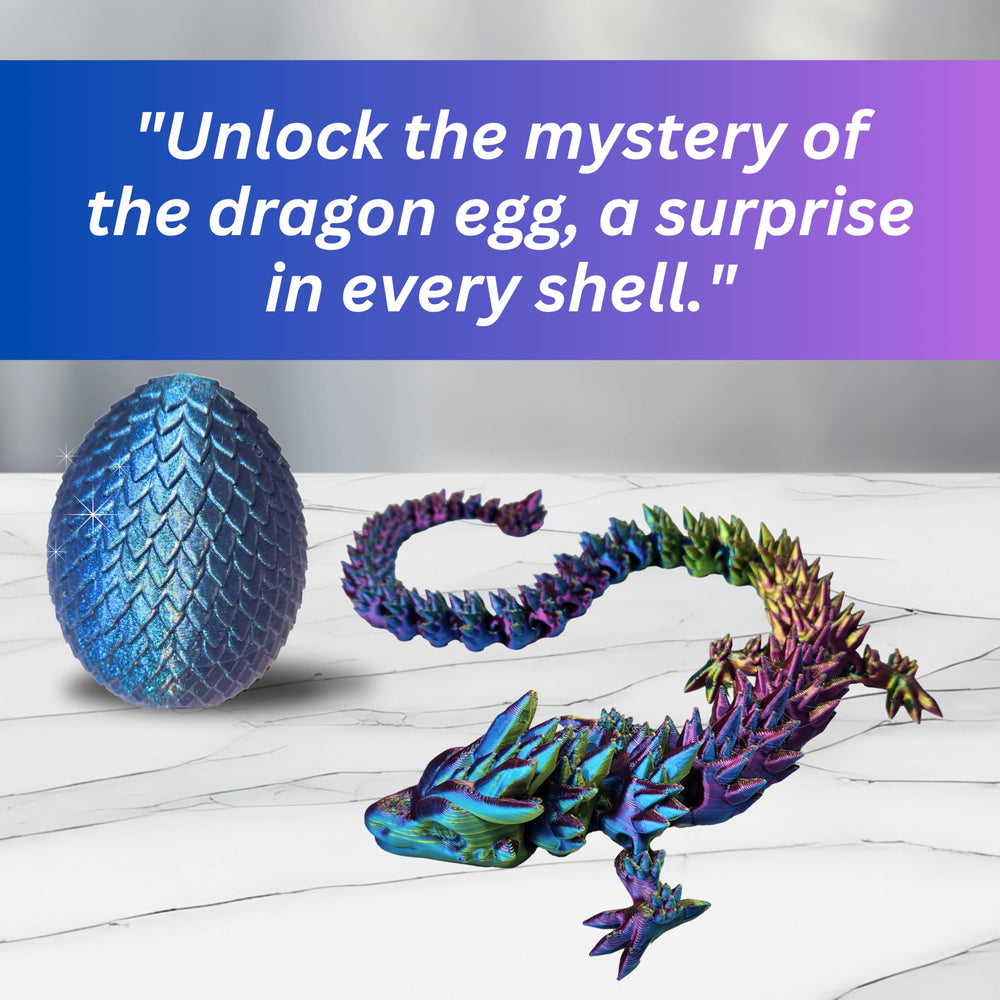 Rainbow with blue egg texture adds vibrant display color.
