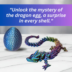 Rainbow with blue egg texture adds vibrant display color.