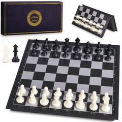 AMEROUS 10-inch magnetic travel chess board for stable play on the go.