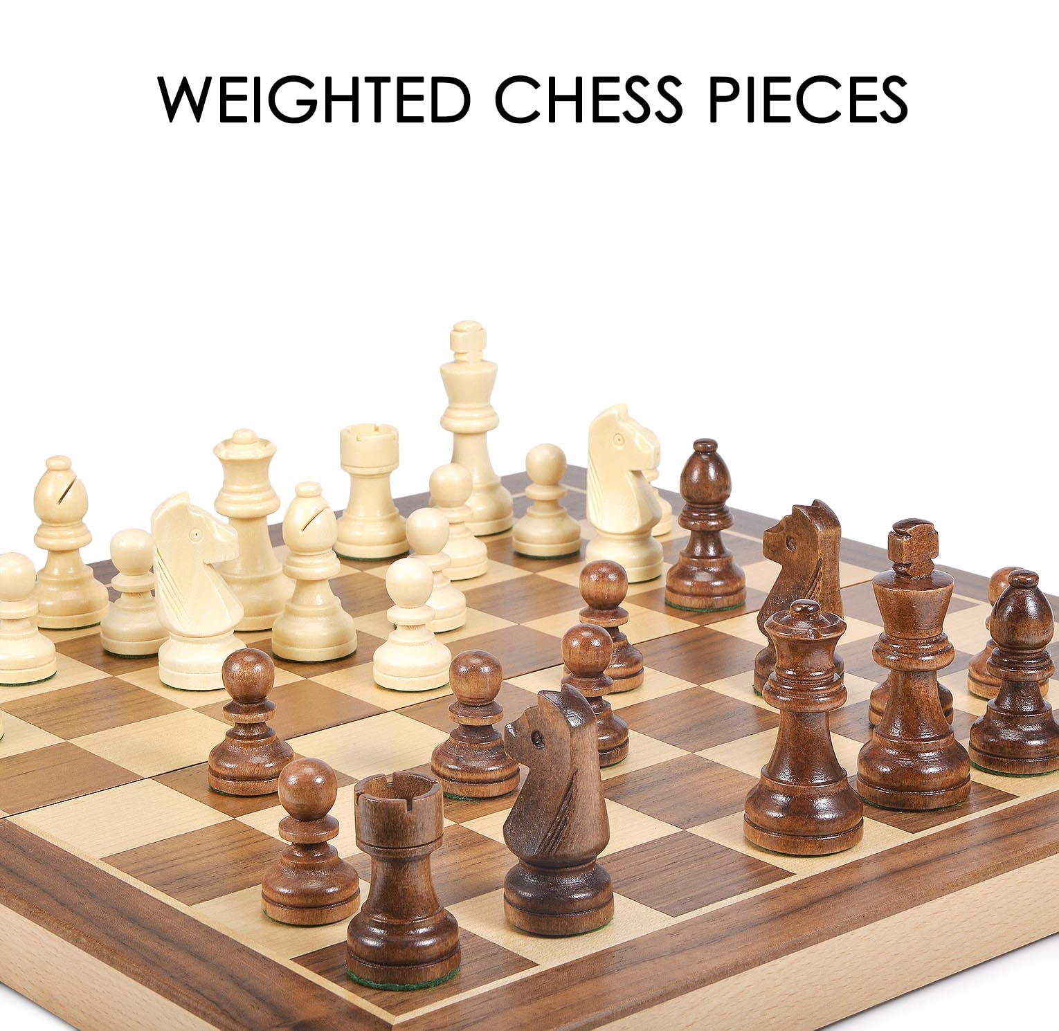 AMEROUS 2-in-1 board game set folded for travel and storage convenience