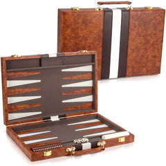 Leatherette case close-up showing sturdy latch and handle of AMEROUS set