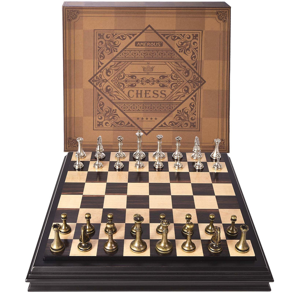 AMEROUS chess set suitable for both kids and adults during family nights.