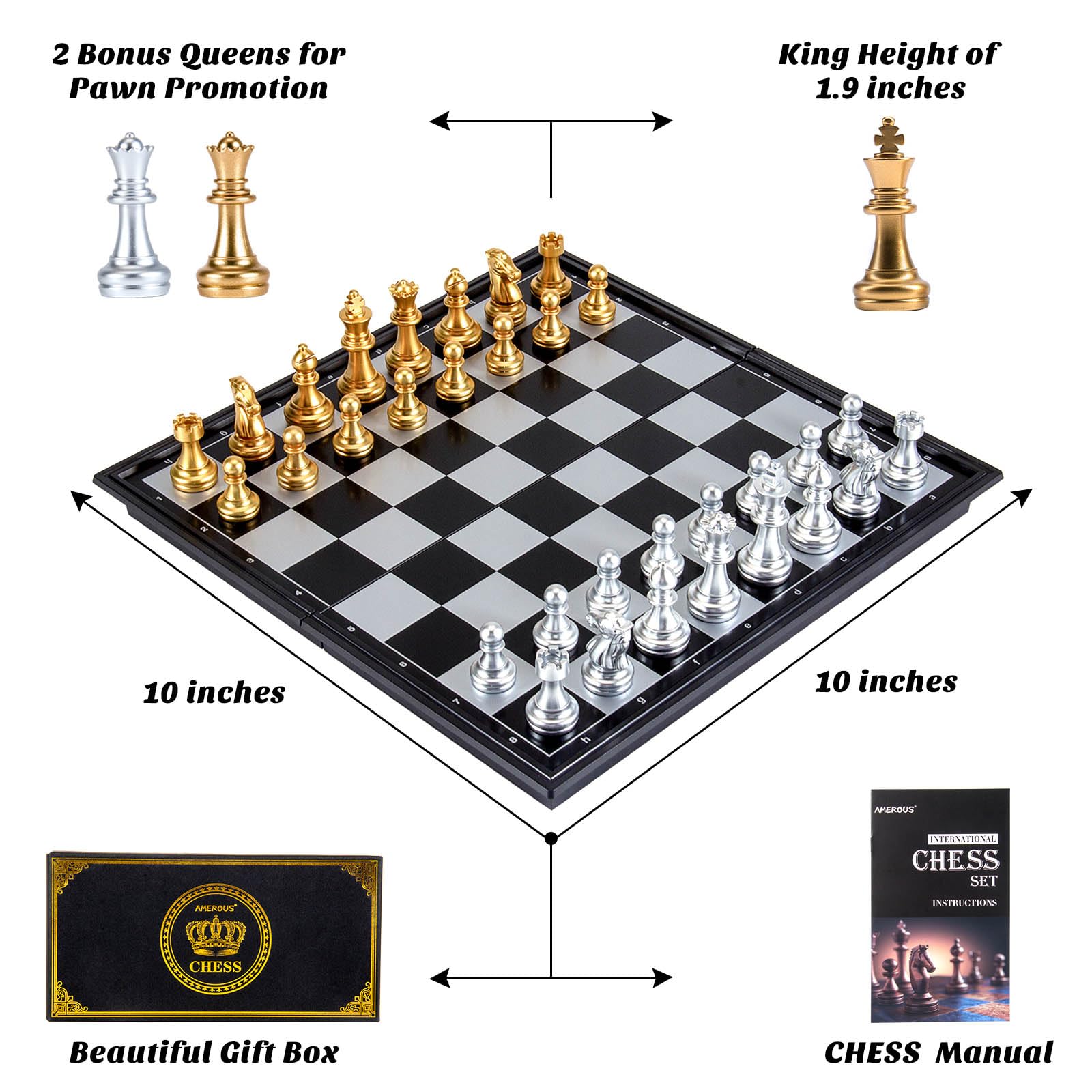 AMEROUS extra queens included for extended gameplay options.