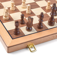 AMEROUS folding travel chess board is compact and easy to carry