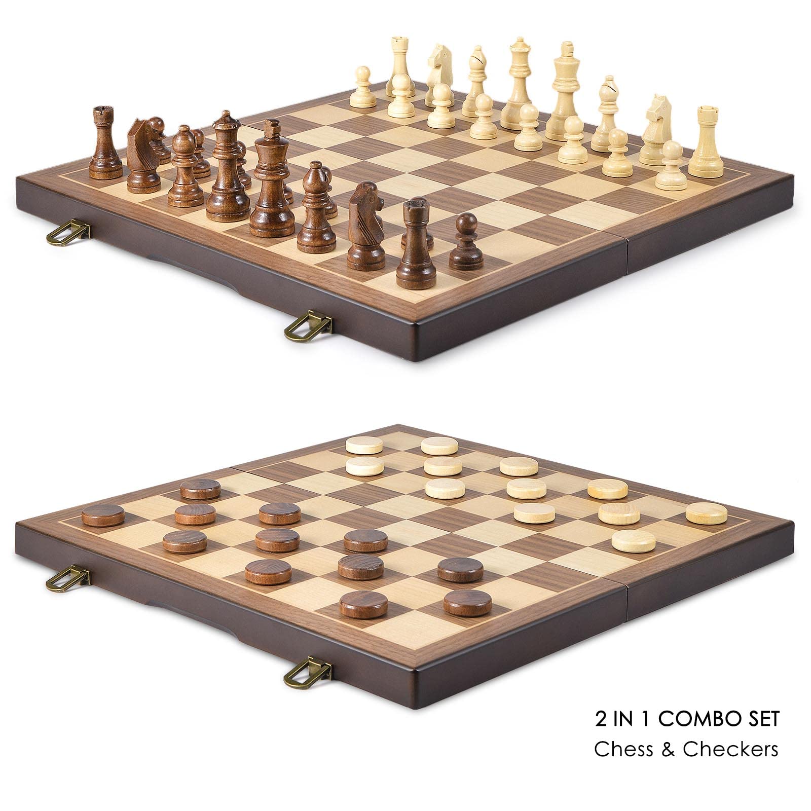 AMEROUS handcrafted chess pieces close-up showing quality and grip