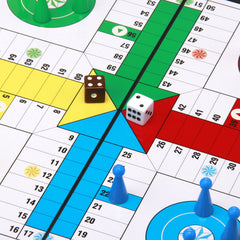Amerous Ludo Go set with colorful pieces for 2 to 4 players
