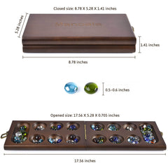 AMEROUS Mancala board hinge and latch ensure durable folding