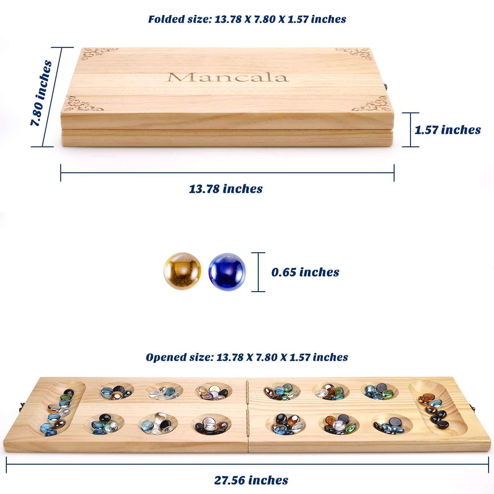 AMEROUS large folding board design supports comfortable two-player sessions.
