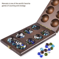 AMEROUS Mancala stones colorful glass beads invite tactile, engaging play