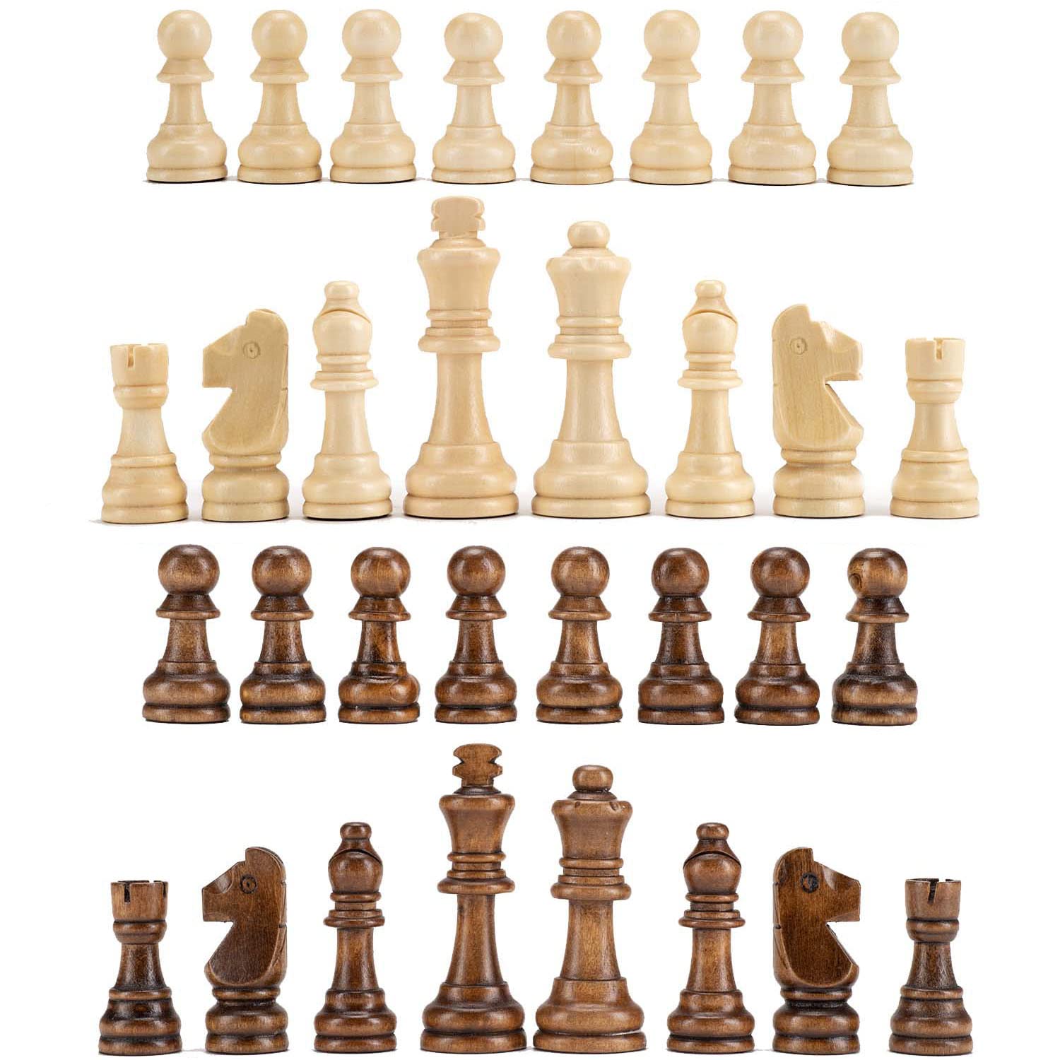 AMEROUS proportioned chess pieces balanced for accurate gameplay