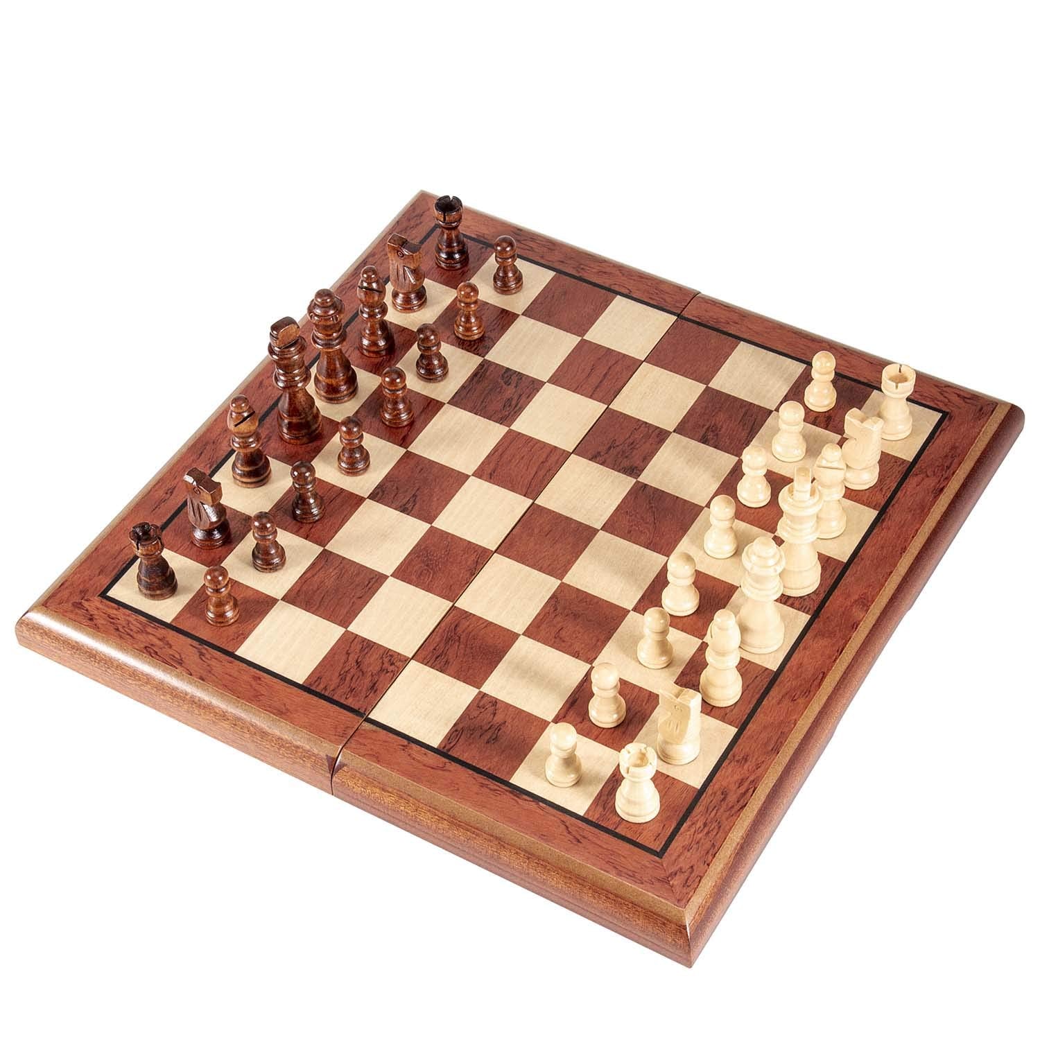 AMEROUS chess set includes two extra queens for expanded options.