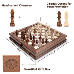AMEROUS walnut chess board texture adds premium feel and durability.