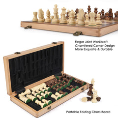 AMEROUS wooden checkers pieces ready for classic back-and-forth play