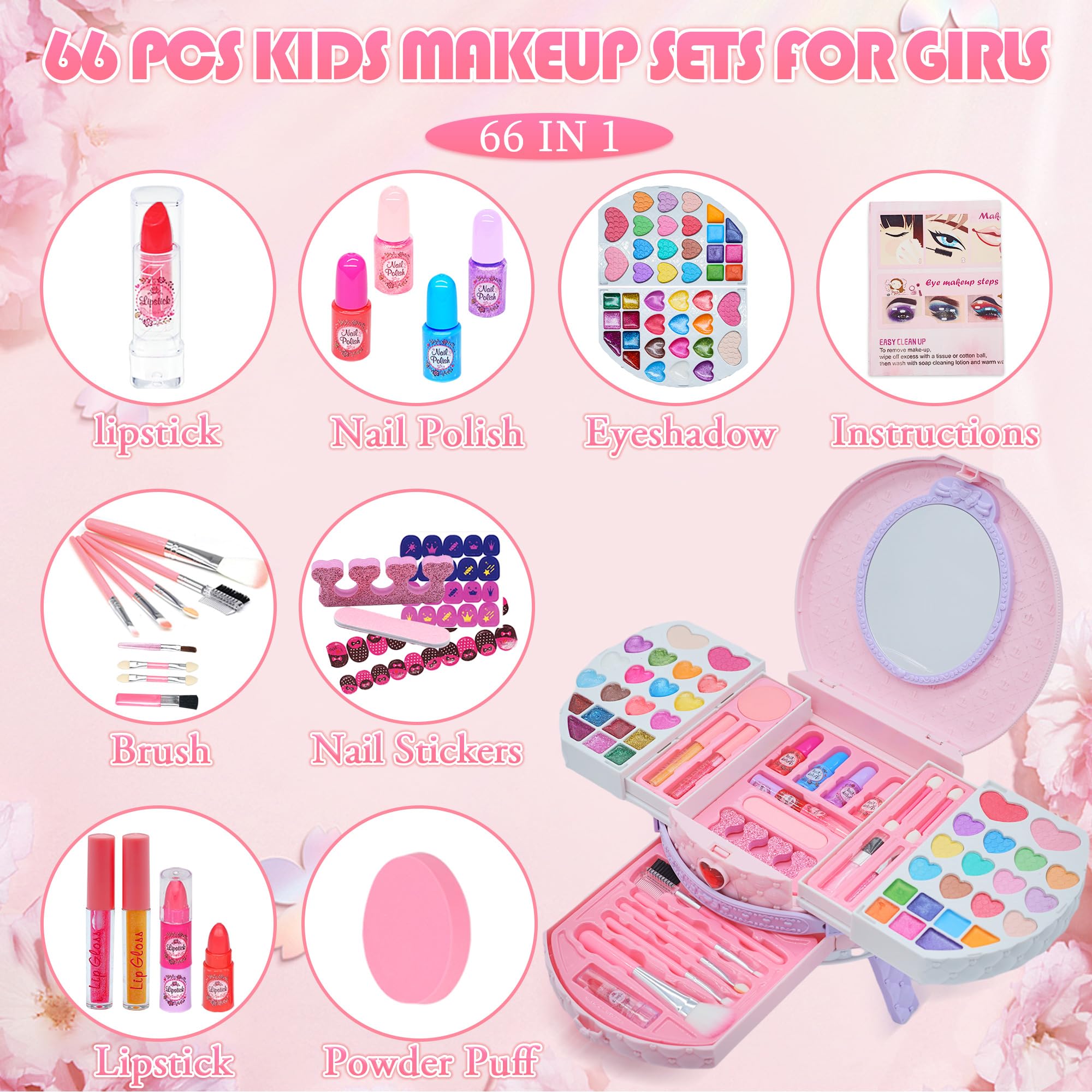 Amerrly vanity case closed pink-purple ideal for easy storage and travel.