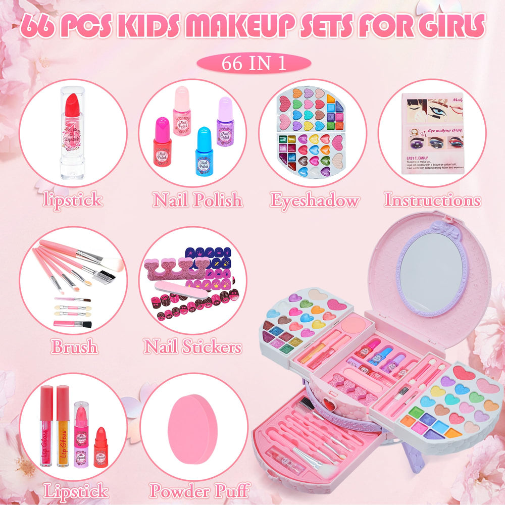 Amerrly vanity case closed pink-purple ideal for easy storage and travel.