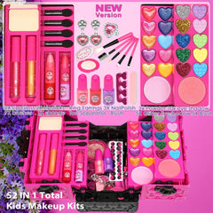 Amerrly kids makeup kit nail polish for washable, mess-free dressing up.