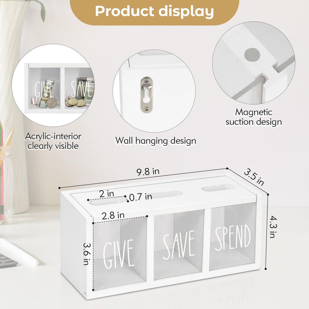 Ameuphercy money jar cleans easily with a damp cloth.