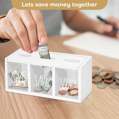 Ameuphercy Give Save Spend design promotes mindful money habits for kids.