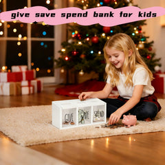 Ameuphercy piggy bank designed for wall mounting saves counter space.