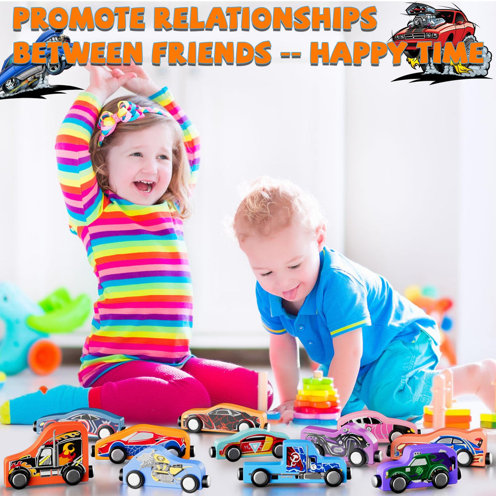 Amiabling click-go trains encourage quick assembly and endless rearrangements.