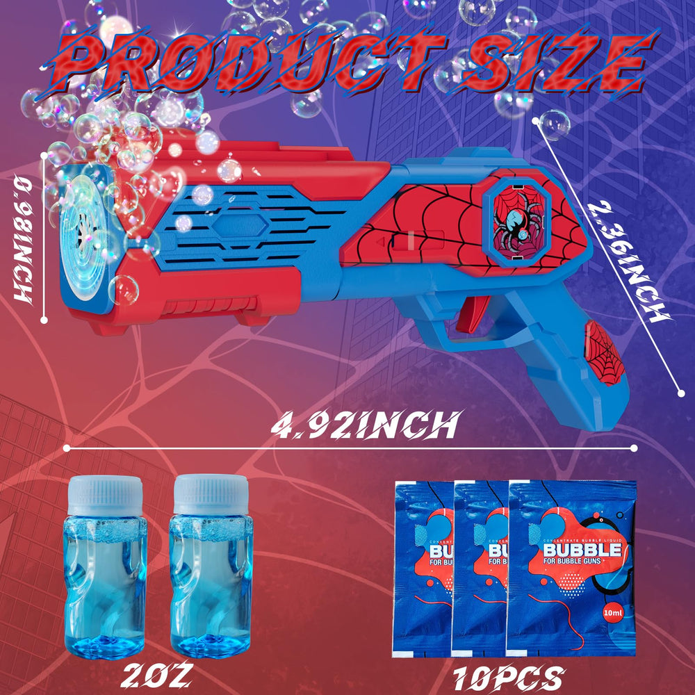 Amiabling Spider-Bubble Gun kid-safe ABS construction ensures safe play.