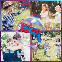 Amiabling Spider-Bubble Gun leak-proof bottle keeps playtime clean and mess-free.