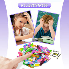 amicbng easy-clean silicone fidgets pack for smooth, reusable fun