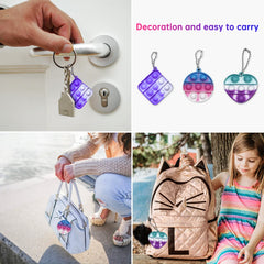 Amicbng portable fidget toy attaches to backpacks and bags