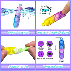 amicbng closeup of silicone fidget toy showing soft, reusable material