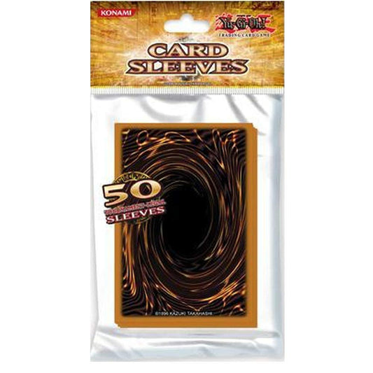 AMIGO Yugioh back sleeves featuring the card-back design protect your deck during games.