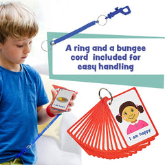 Amonev SEN-friendly flashcards aid nonverbal learners with clear pictorial prompts.