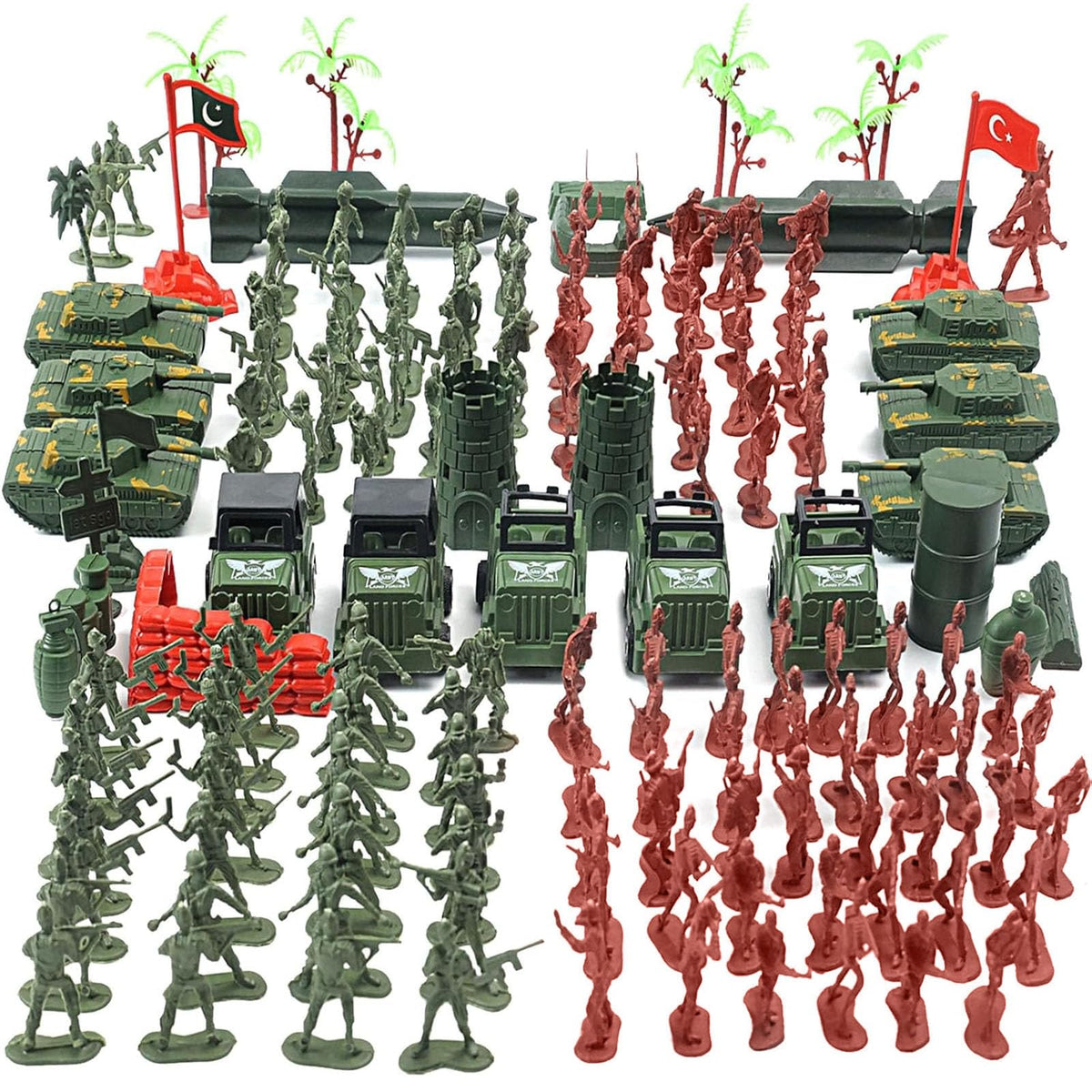AMOR PRESENT army men playset soldiers and tanks for imaginative battlefield fun and teamwork