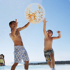 AMOR PRESENT beach ball easy to deflate and store after play