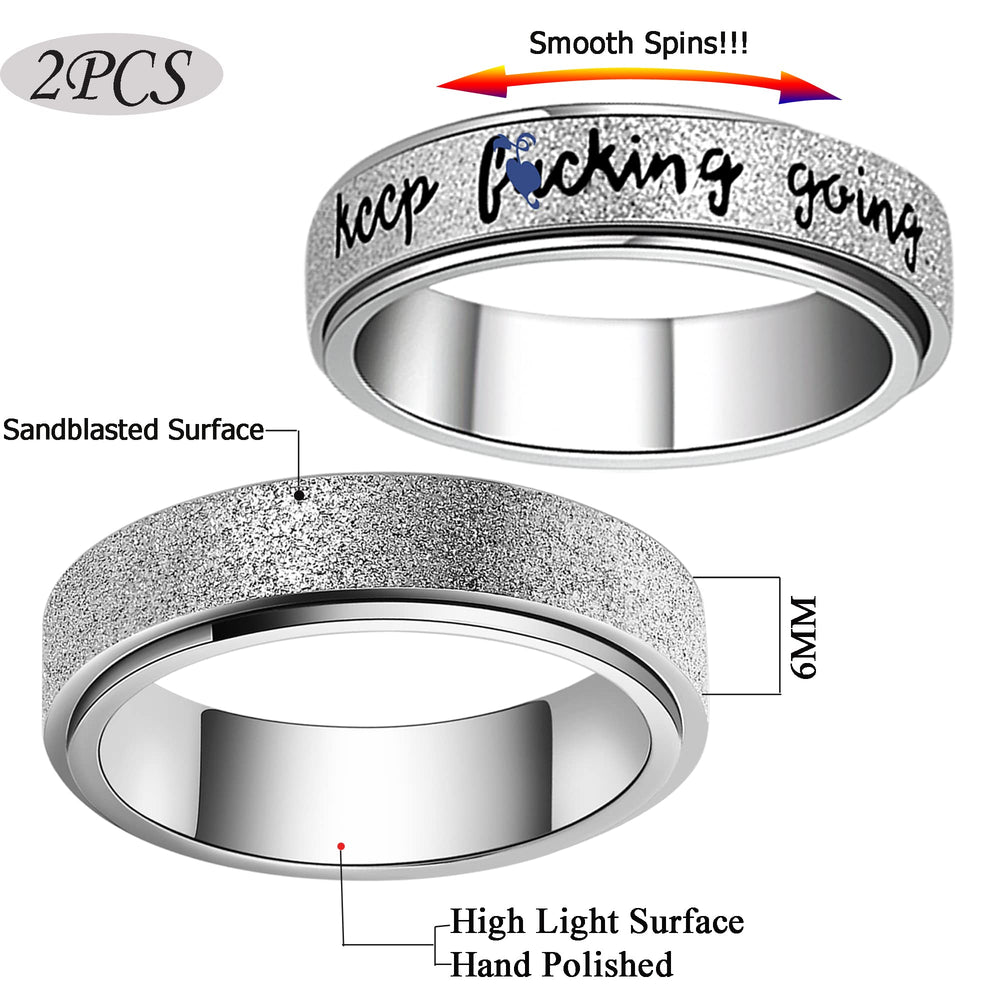 AmorArtSky Anxiety Ring spinner outer for low-noise, smooth rotation.
