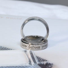 AmorArtSky Anxiety Ring offers two styles in one set with Moon Star design.