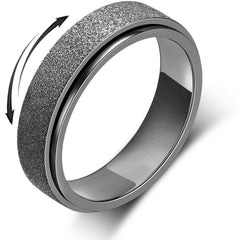 AmorArtSky spinner ring offering discreet anxiety-relief through smooth rotation