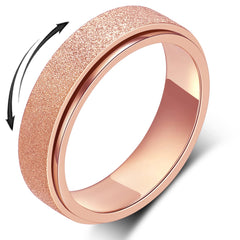 AmorArtSky spinner ring side view showing unisex design for discreet anxiety relief.