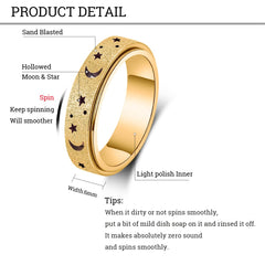 AmorArtSky spinner ring size 9 suits both women and men for versatile daily use.