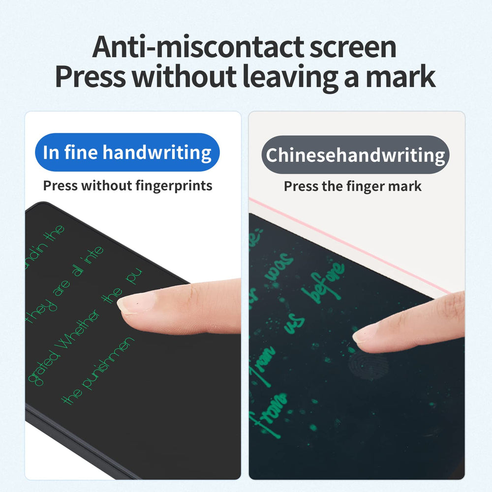 Amoretti Sonnet erase button enables instant screen clearing after sketches.