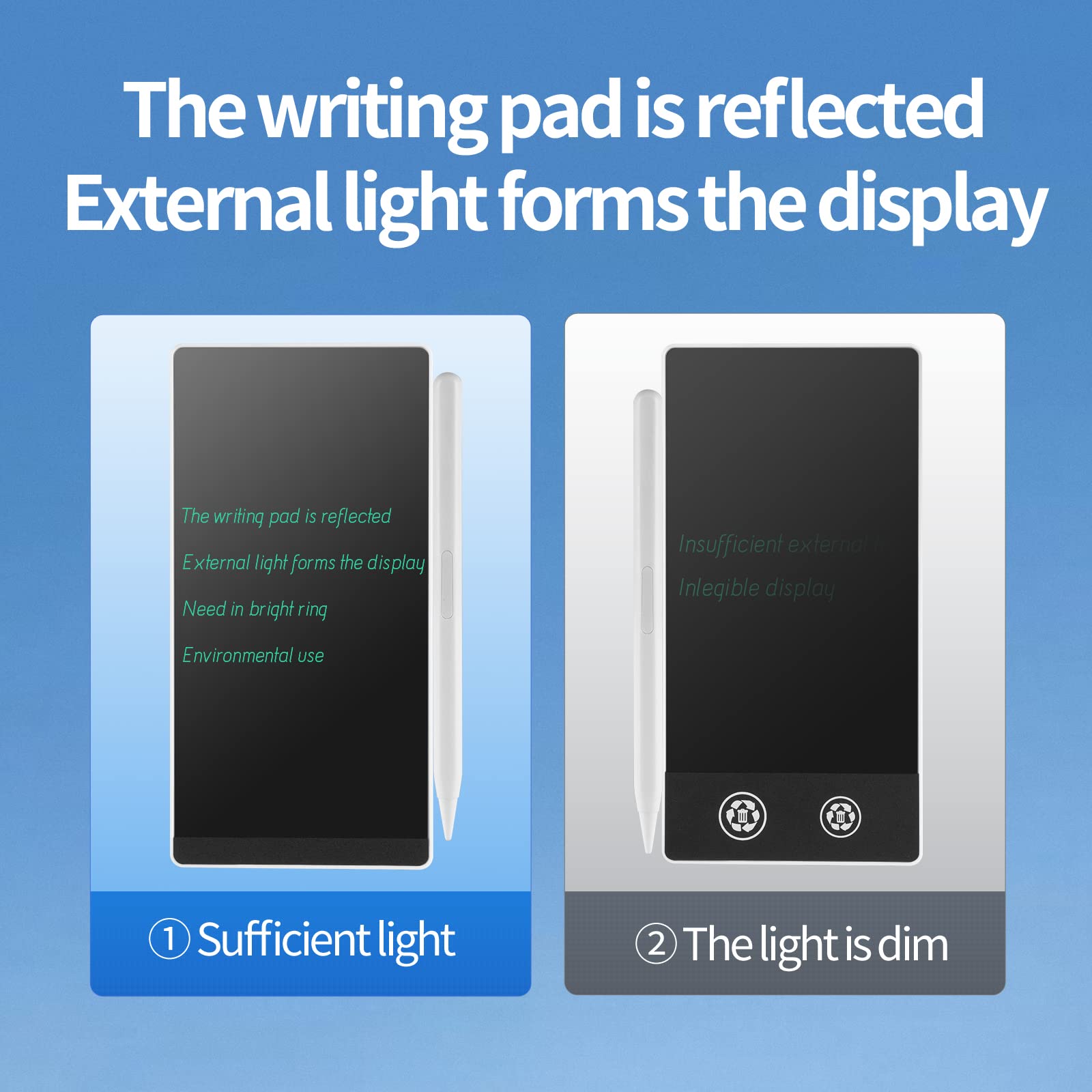 Amoretti Sonnet Mini LCD Writing Tablet lock feature keeps notes safe from accidental erasure.
