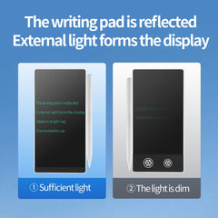 Amoretti Sonnet Mini LCD Writing Tablet lock feature keeps notes safe from accidental erasure.