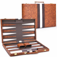 AMEROUS backgammon board opened showing large play area