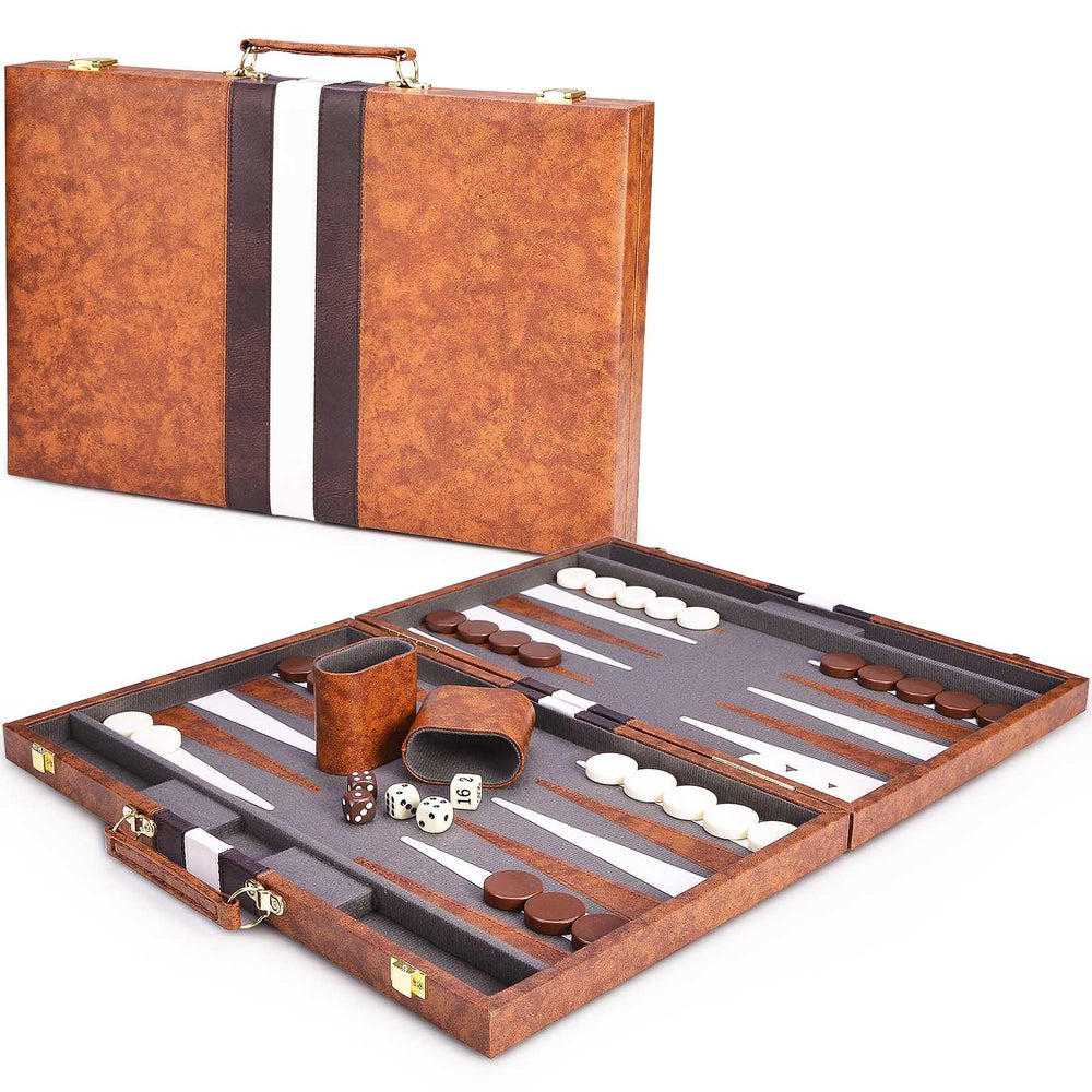 AMEROUS gift-ready backgammon set for family and friends