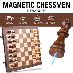AMEROUS board with individual slots keeps pieces organized during transport.