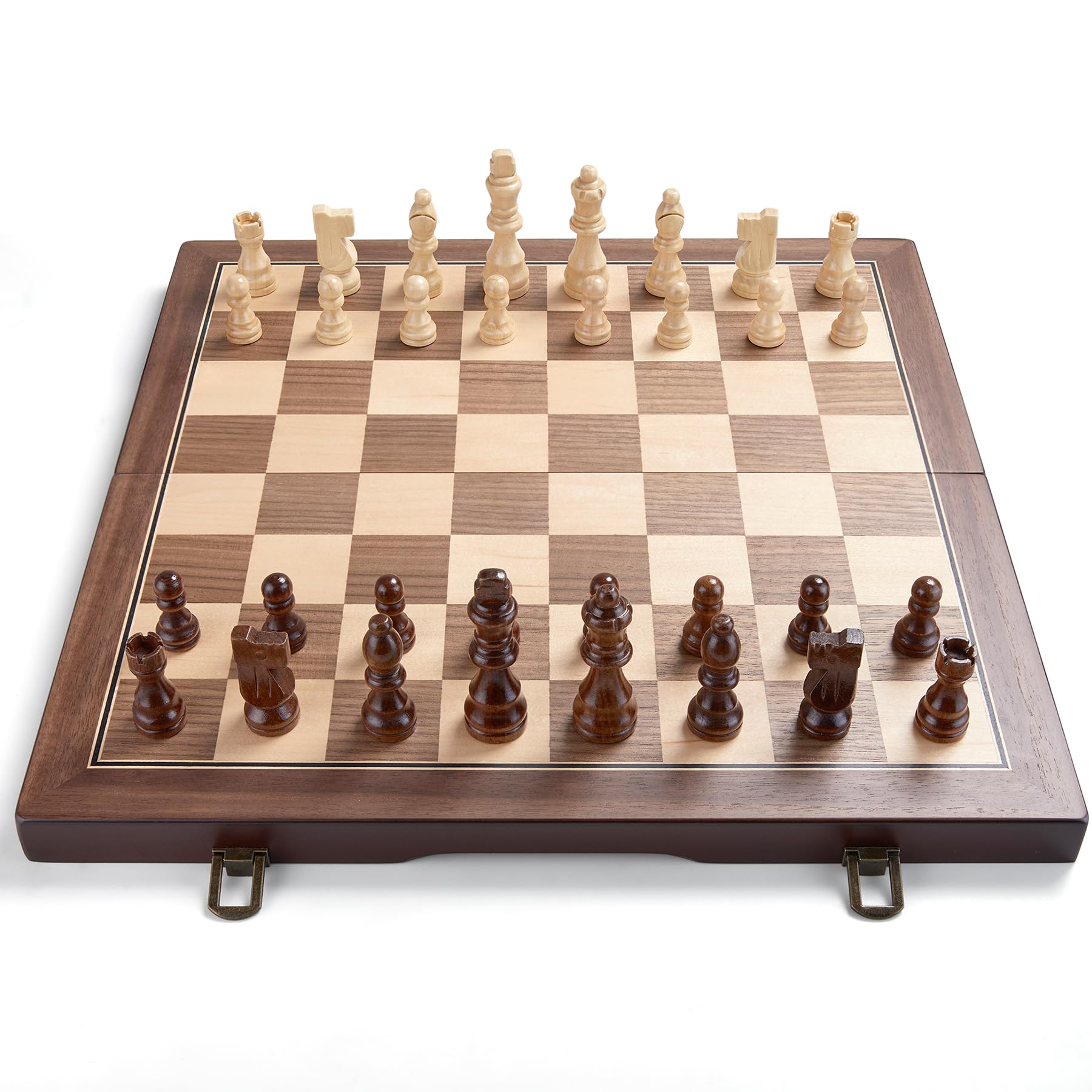 AMEROUS magnetic Staunton pieces stay steady during play.