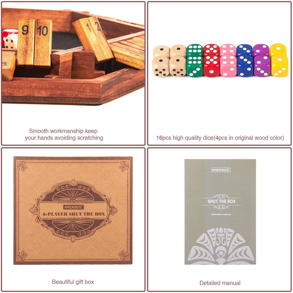 AMEROUS Shut The Box gift box packaging ideal for holidays and celebrations