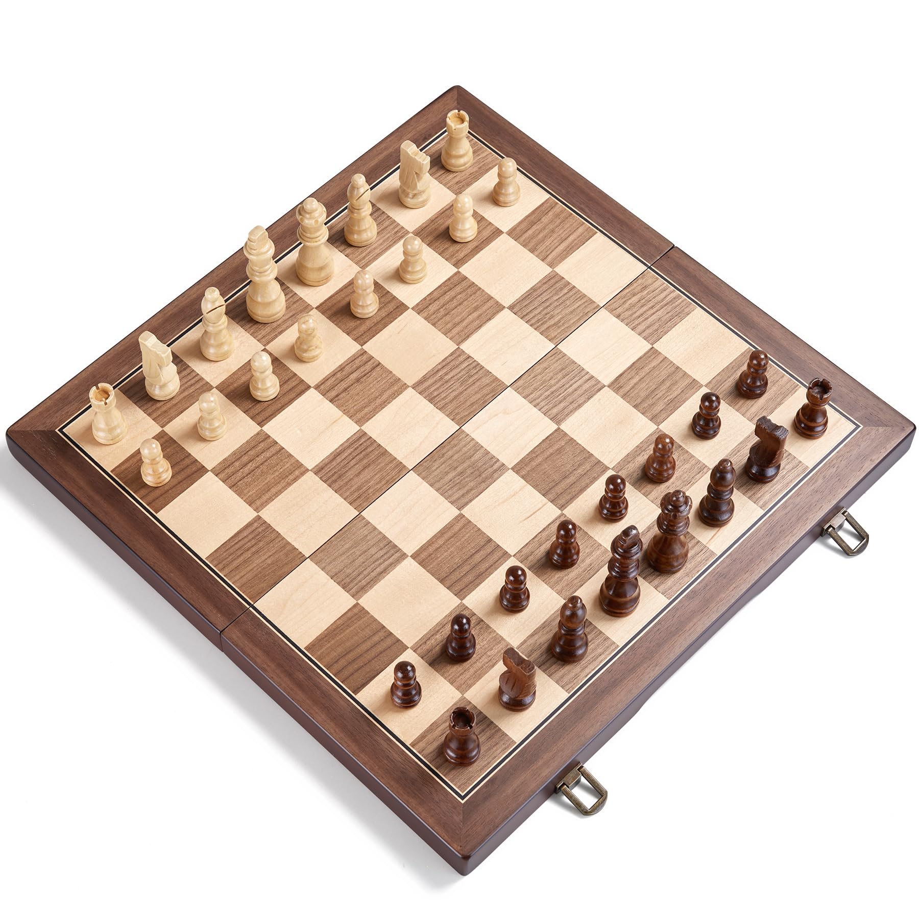 AMEROUS walnut-maple inlays add elegance and durability to the board.