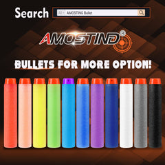 AMOSTING Nerf darts ideal for family-friendly backyard battles and quick reloading.