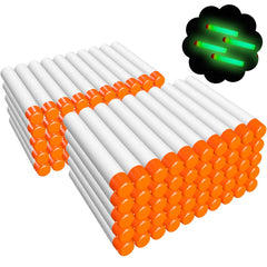 AMOSTING Nerf darts glow in the dark for night battles and extended play.