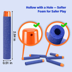 AMOSTING Nerf Elite 2.0 compatible darts for stable play over distance